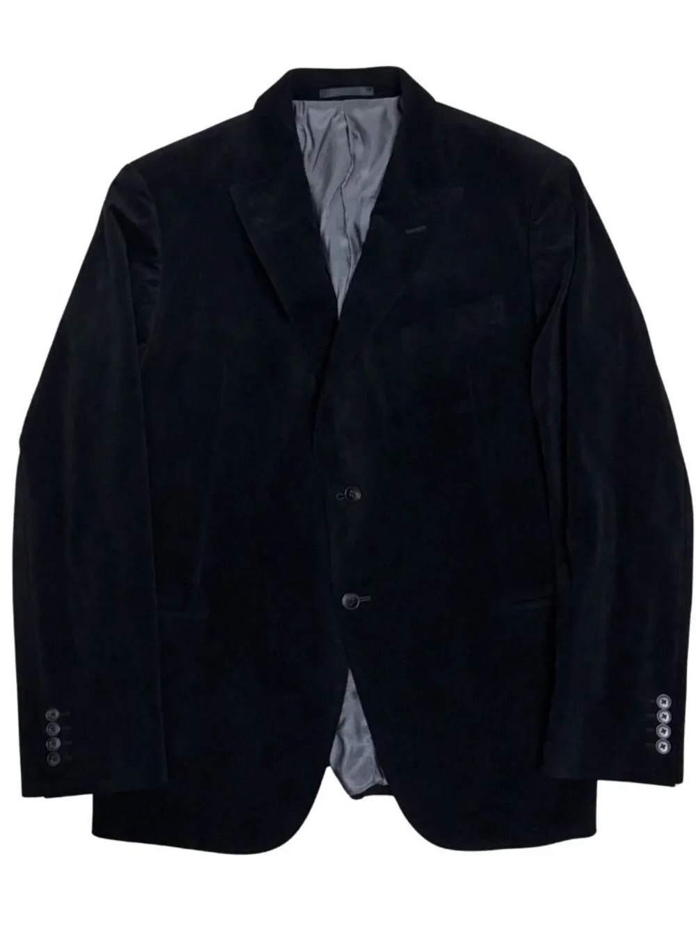 ARMANI COLLEZIONI Black Luxury Designer Business Casual Blazer Jacket Mens 46R